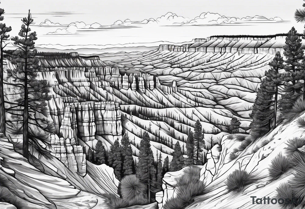 Bryce canyon national park tattoo idea