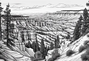 Bryce canyon national park tattoo idea
