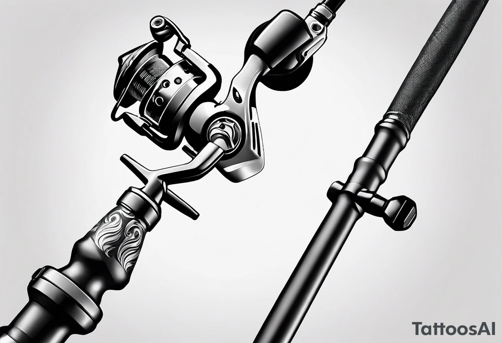 Fishing pole
no fish tattoo idea