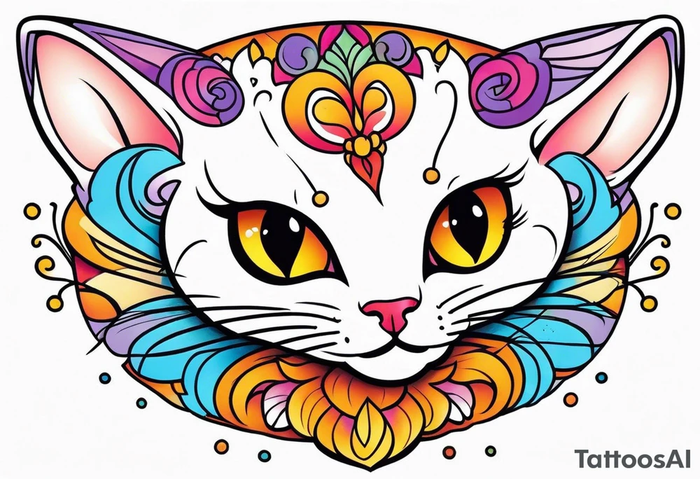 Lovely cat tattoo idea
