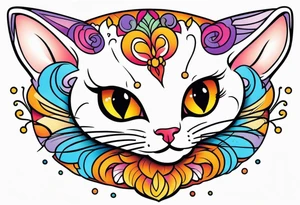 Lovely cat tattoo idea