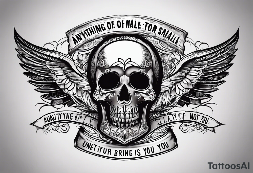 Simple quote tattoo that says, "anything or anyone
that does not bring you alive
is too small for you." tattoo idea