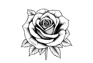 ROSE WQITH FLORIDA WRITTEN AS THE STEM tattoo idea