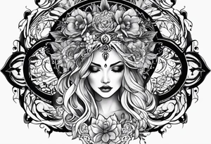 Gothic Mother Earth tattoo idea