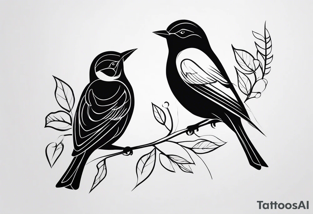 birds tattoo idea