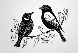 birds tattoo idea