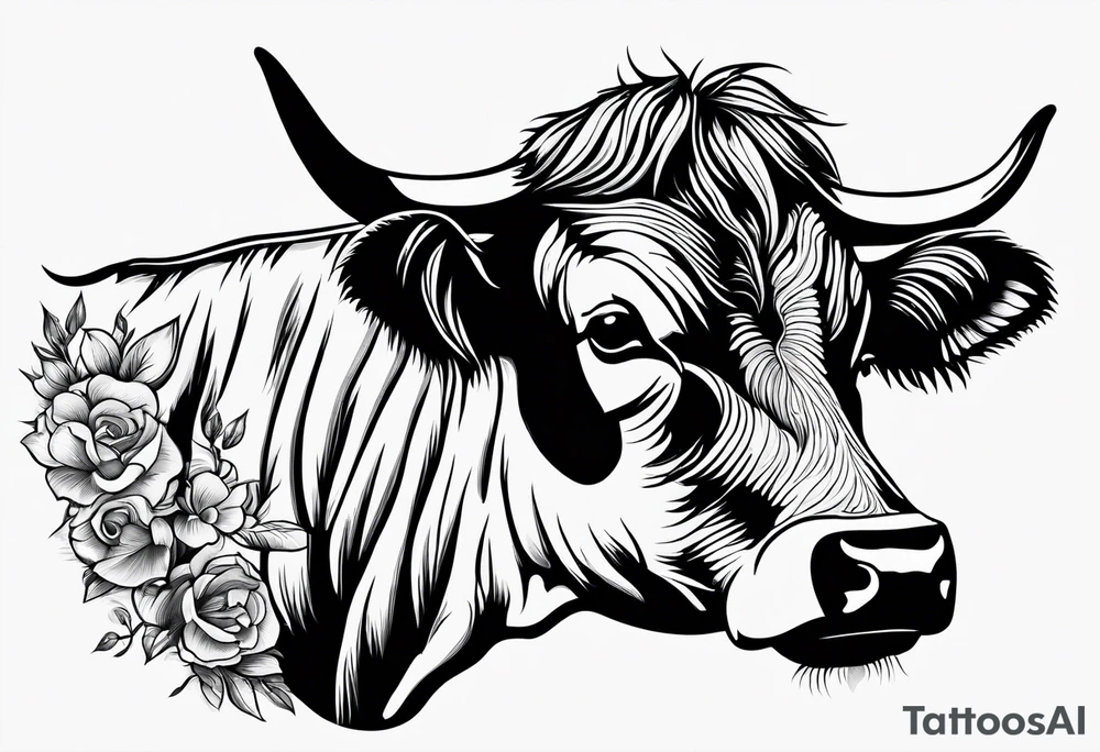 cow tattoo idea