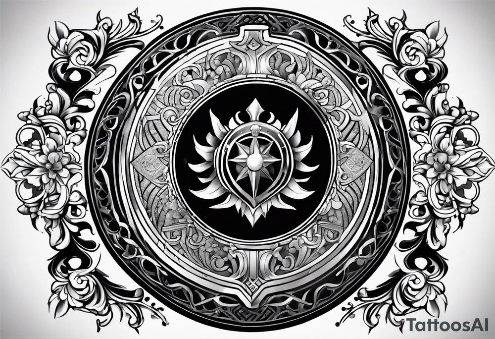 shield of god tattoo idea