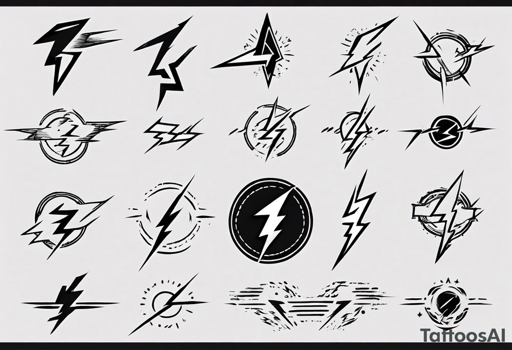 lightning bolt tattoo idea