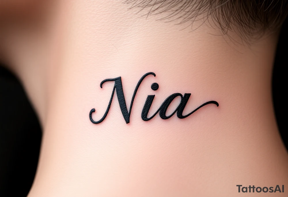name Nia tattoo idea