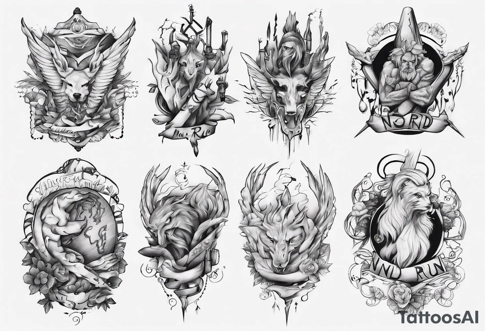 nord run hands tattoo idea