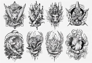 nord run hands tattoo idea