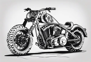 Mad max furiosa motorcycle Octoboss dementis war rig die eternal traditional tattoo idea