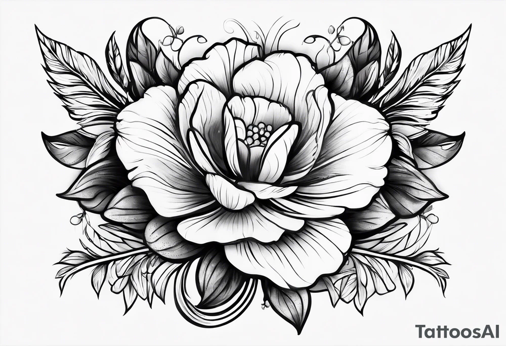 ramo de lirio tattoo idea