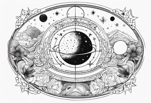 Astronomy tattoo idea