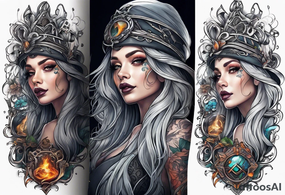 Witch tattoo idea