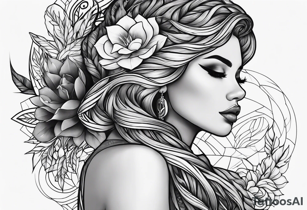 Jeylani Averie with hears tattoo idea