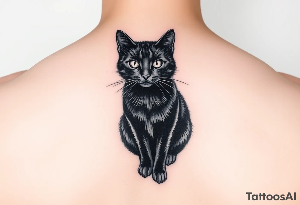 Black Cat tattoo idea