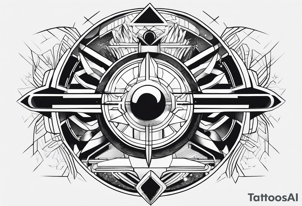 Futuristic hope tattoo idea