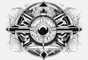 Futuristic hope tattoo idea