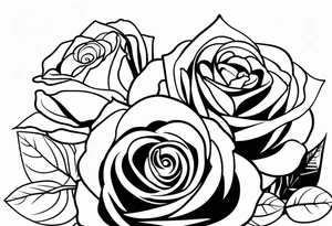 Leuchtturm und Rose schwarz tattoo idea