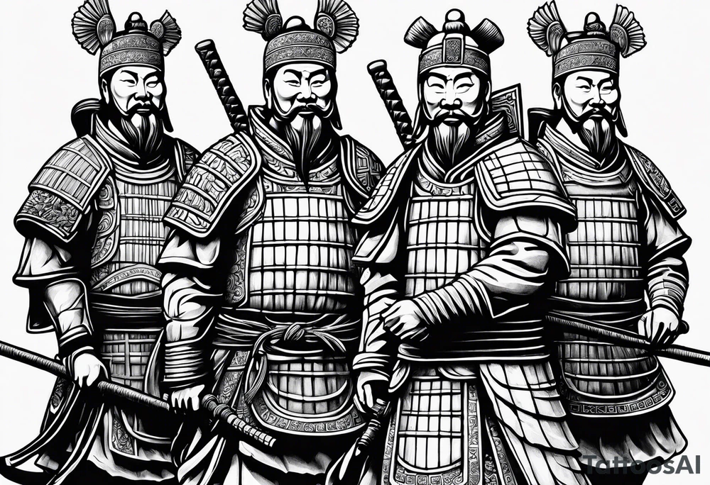 small terracotta warriors tattoo idea