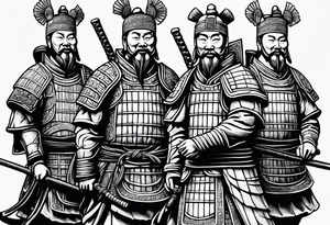 small terracotta warriors tattoo idea