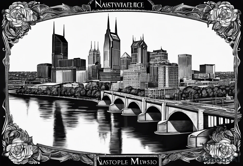 Nashville skyline tattoo idea