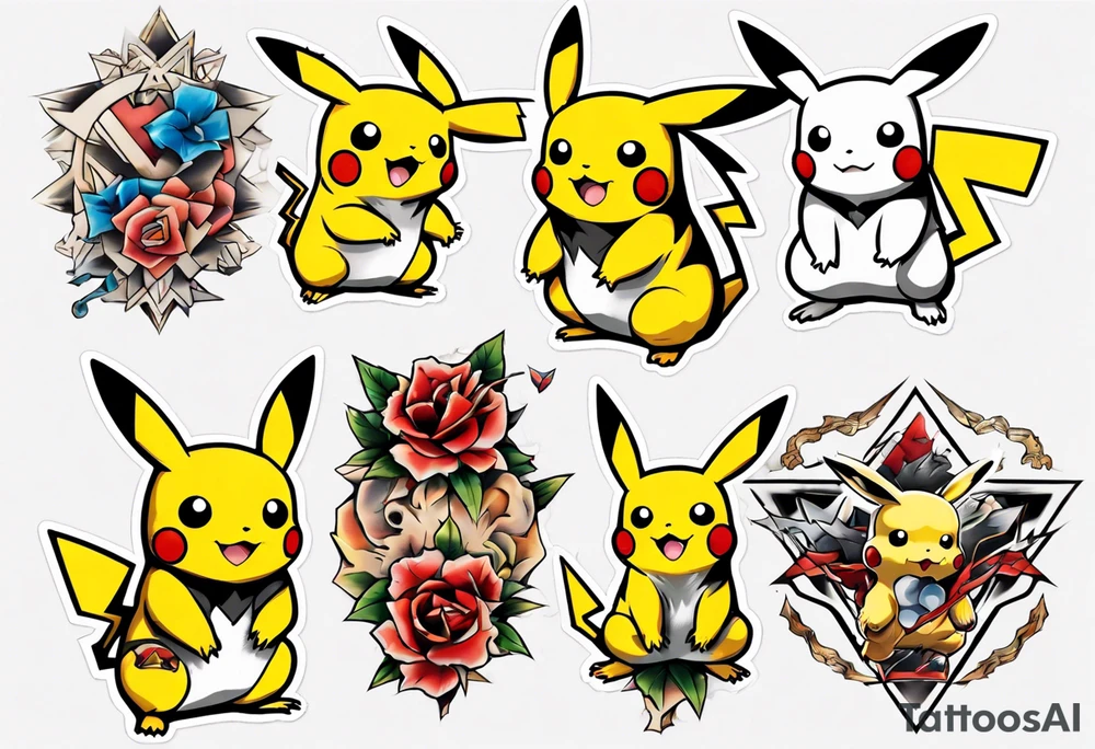 Pikachu pokemon tattoo idea