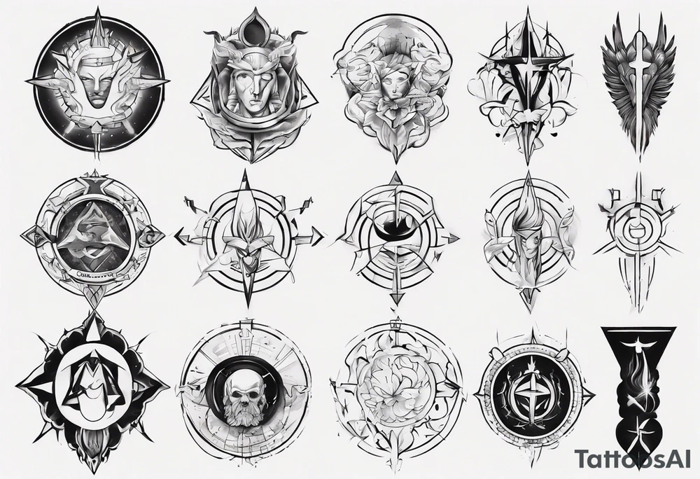 stoic virtues tattoo idea