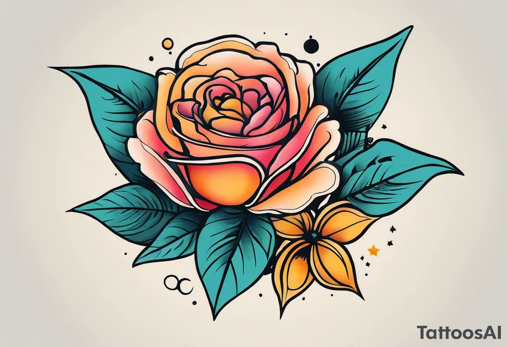 Роза не шее с колючей лозой выходящей на грудь и плечи tattoo idea