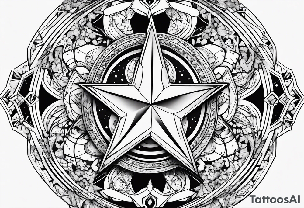 Gemini star constellation tattoo idea