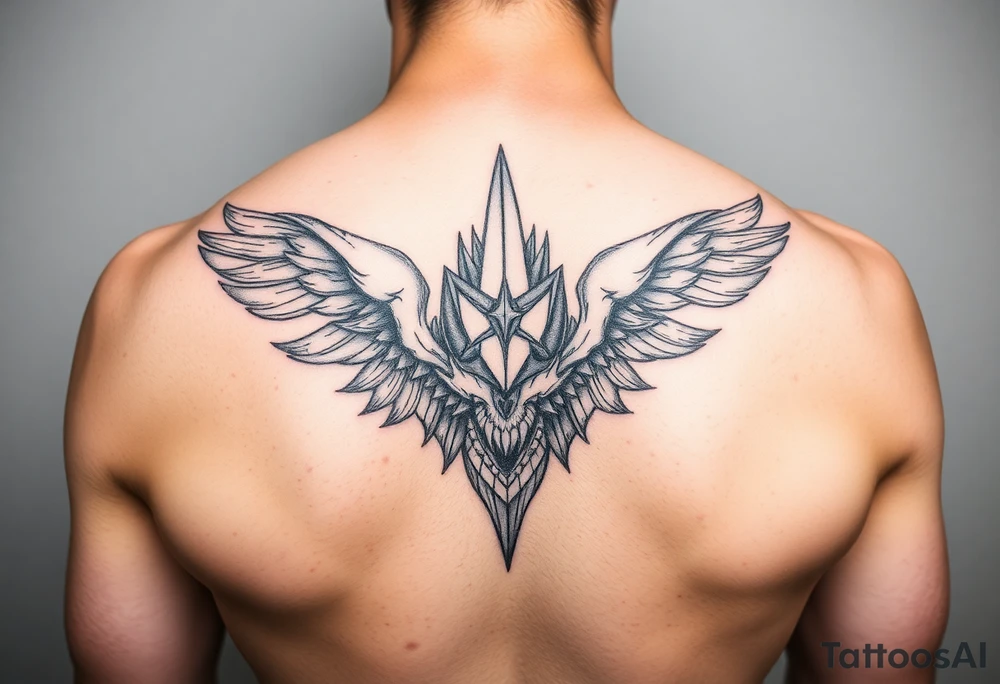half tattoo tattoo idea