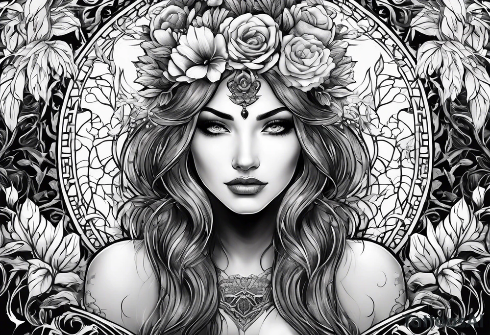 mother nature tattoo idea