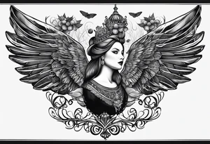 Dolly, acorn, wings tattoo idea