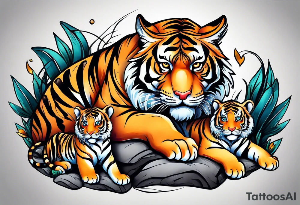 Tiger & Cubs tattoo idea