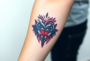 infinite love heart tattoo idea