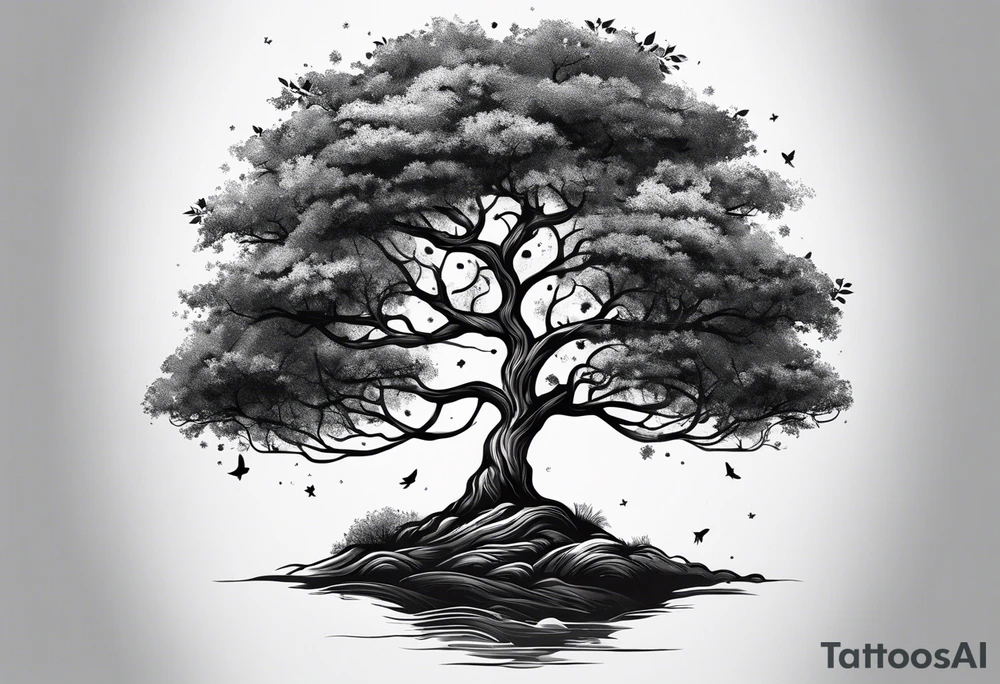 Small tree tattoo idea