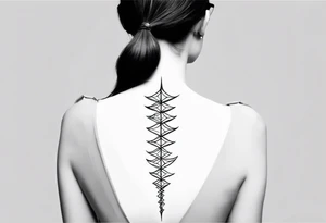 women’s spine tattoo tattoo idea