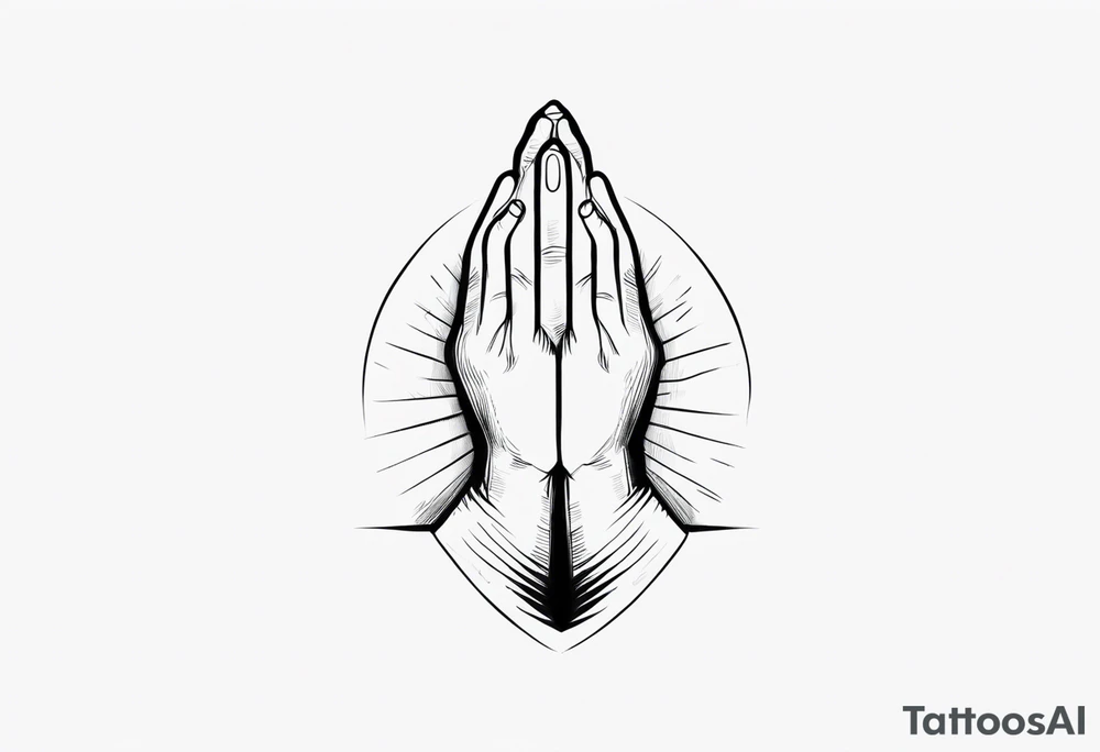 PRAYING HAND tattoo idea