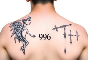 Best friends trying to stay positive even though both are at crossroads numbers 996 one is a Virgo and other is a sagittarius tattoo idea