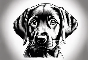 Doobie Labrador  puppy tattoo idea