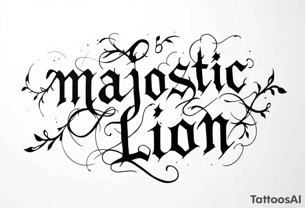 majestic lion tattoo idea