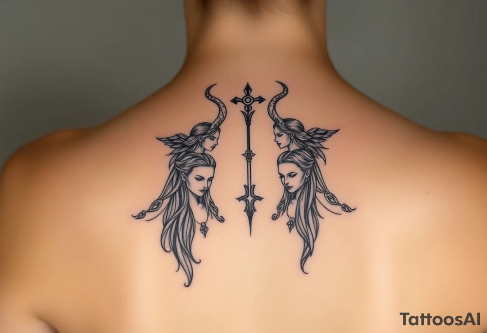 Goddesses Hecate and Freya tattoo idea