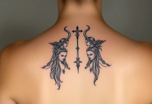Goddesses Hecate and Freya tattoo idea