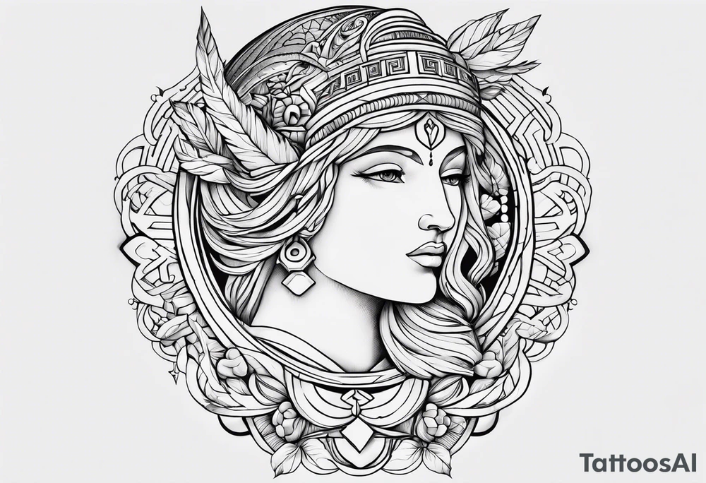 Temas antigua grecia tattoo idea