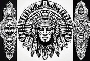 Cherokee Indian tribal tattoo idea