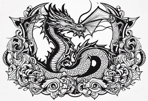 Alas de dragon tattoo idea