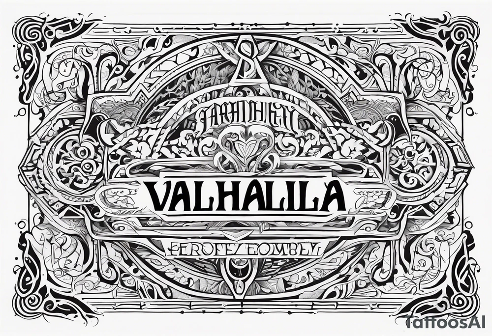 VALHALLA  poem tattoo idea