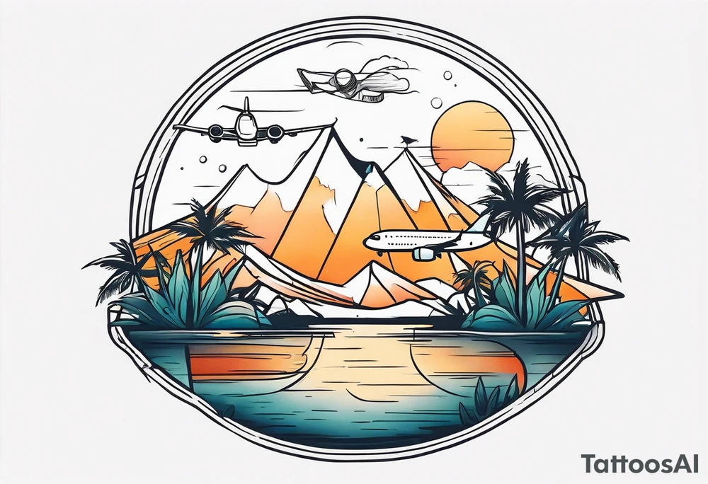 Travel tattoo idea